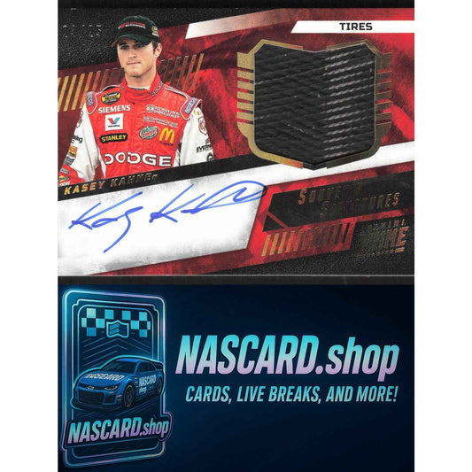 2023 Panini Prime #SSF-KK Kasey Kahne Souvenir Signatures Tires #/25