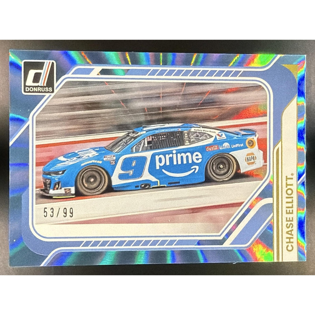 2026 Panini Donruss NASCAR Racing Chase Elliott Rides Carolina Blue Laser /99