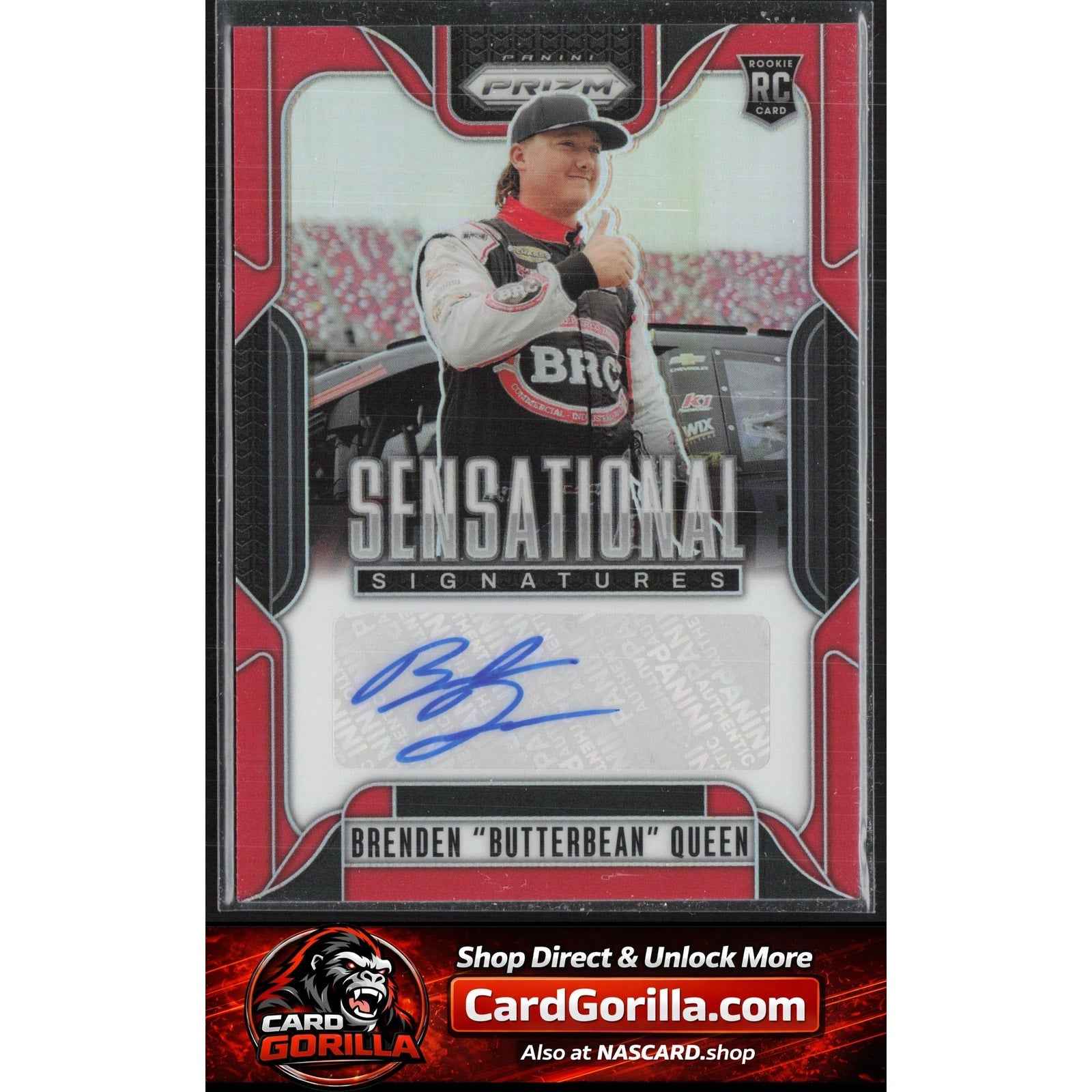 2025 Panini Prizm Brenden Butterbean Queen Sensational Signatures Red #/99