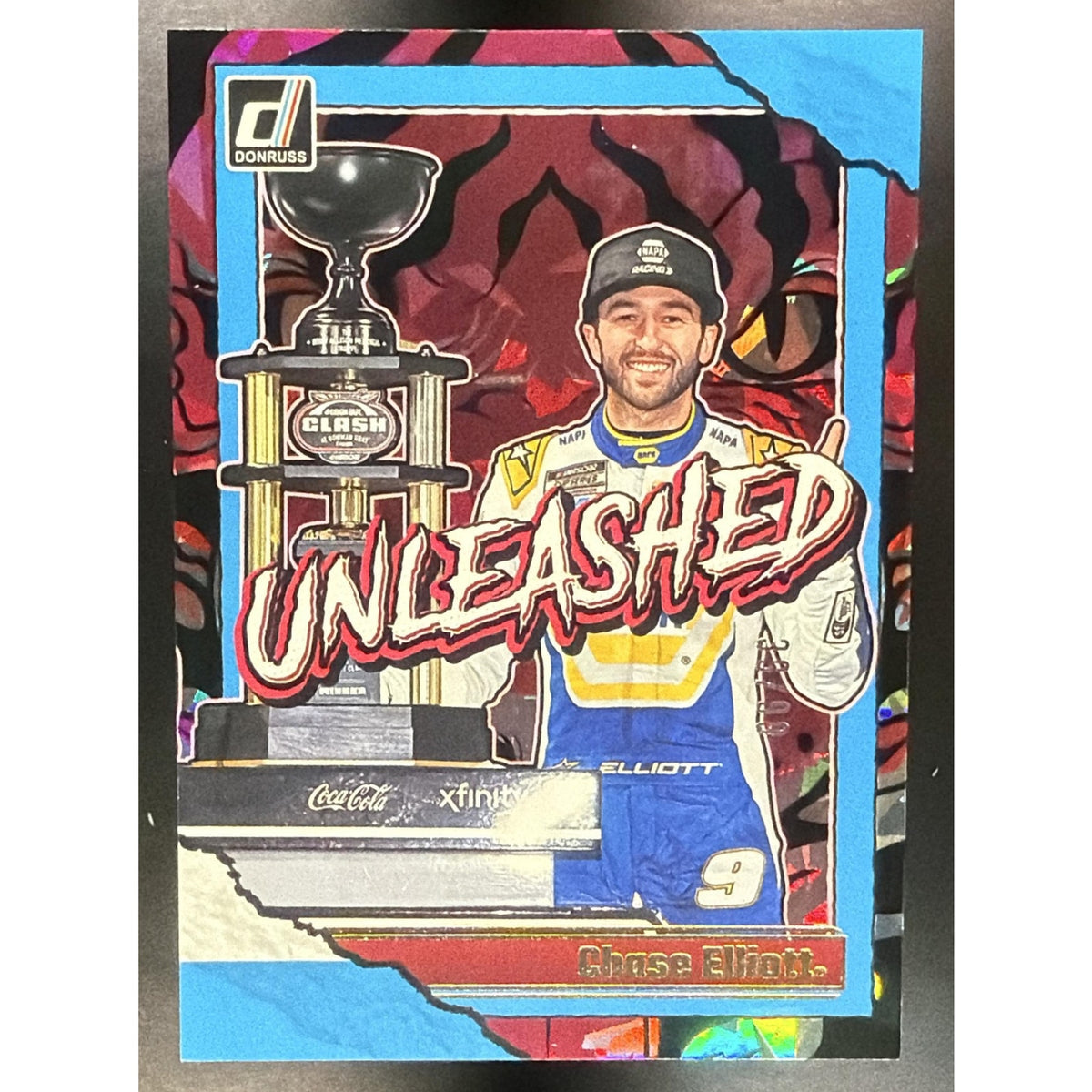 2026 Panini Donruss NASCAR Chase Elliott #14 Unleashed Carolina Blue Ice /99