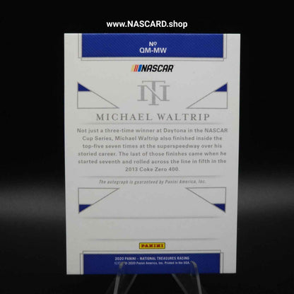 2021 Panini National Treasures - Qualifying Marks Michael Waltrip #QM-MW /49 - NASCARD.shop