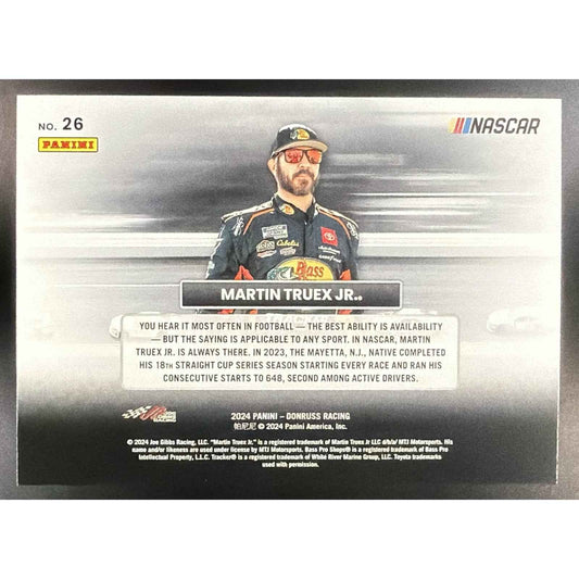 2024 Panini Donruss Martin Truex Jr. #26 Badge of Honor