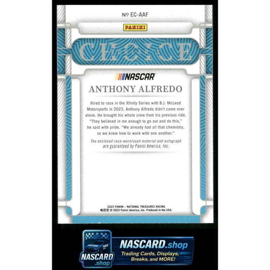 2023 Panini National Treasures Anthony Alfredo Ecklar's Choice Holo Silver #/25