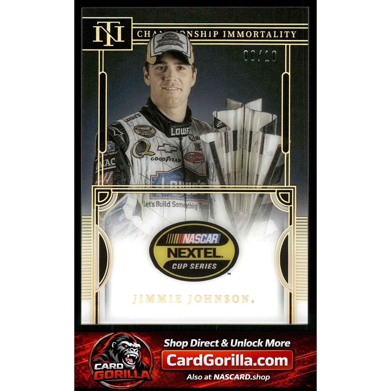 2023 National Treasures Jimmie Johnson Championship Immortality Holo Gold #/10