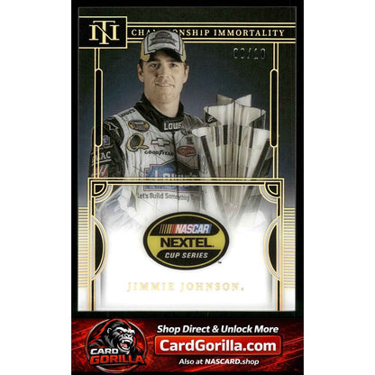 2023 National Treasures Jimmie Johnson Championship Immortality Holo Gold #/10