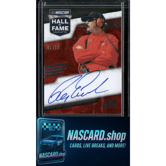 2023 Panini Prime #HFS-REM Ray Evernham Hall of Fame Signatures #/99 - Card Gorilla