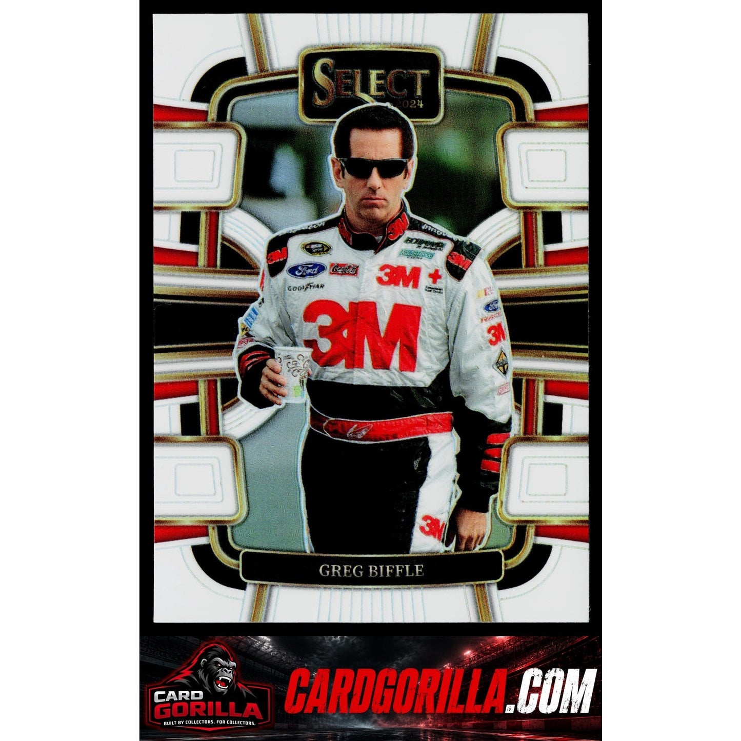 2024 Panini Select #8 Greg Biffle White Prizms #/99
