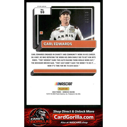 2023 Donruss #59 Carl Edwards Optic Gold #/10