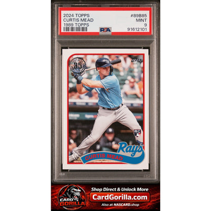 2024 Topps 1989 Topps Baseball #89B85 Curtis Mead RC PSA 9