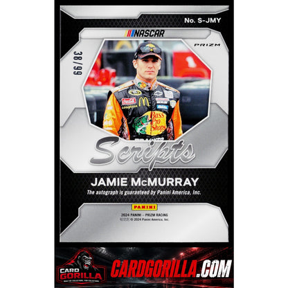 2024 Panini Prizm #S-JMY Jamie McMurray Scripts Red #/99