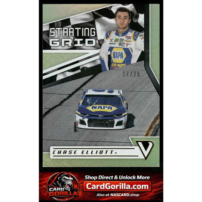 2019 Panini Victory Lane #S19 Chase Elliott Starting Grid Gold #/25