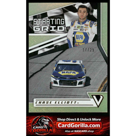 2019 Panini Victory Lane #S19 Chase Elliott Starting Grid Gold #/25