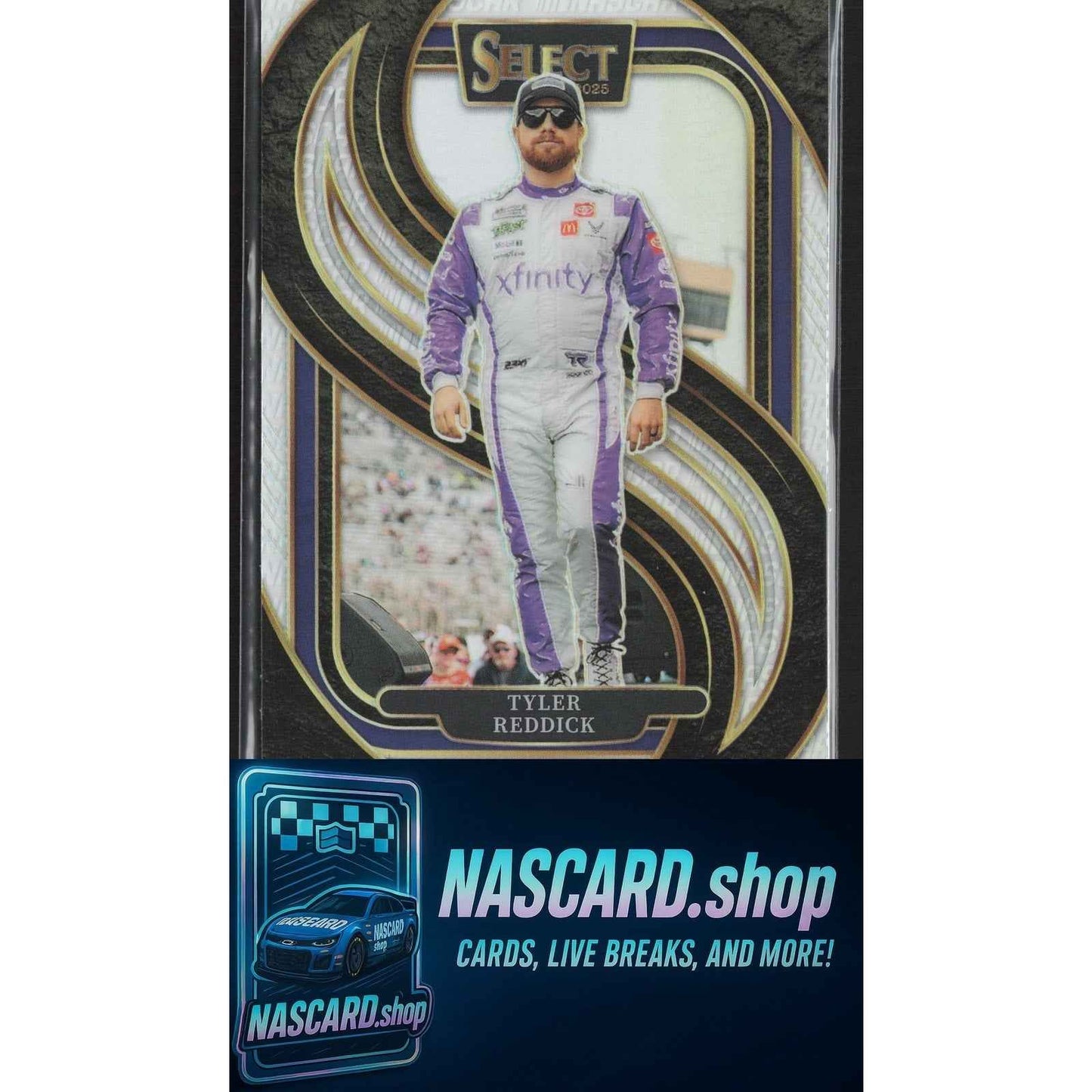 2025 Panini Select #287 Tyler Reddick Silver NASCAR Logo