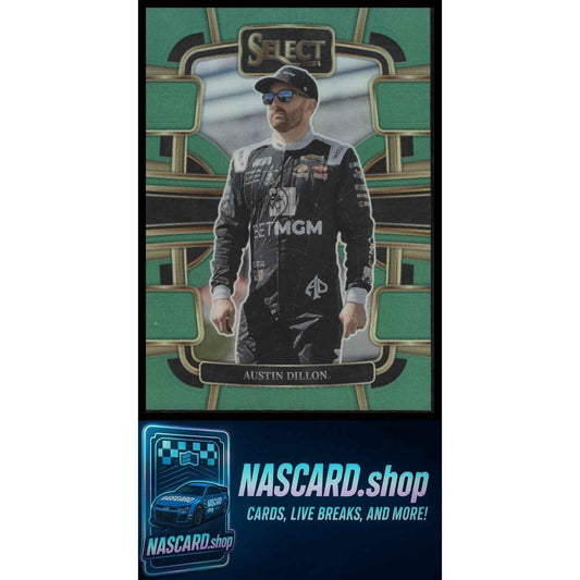 2024 Panini Select #43 Austin Dillon Green Prizms #/5