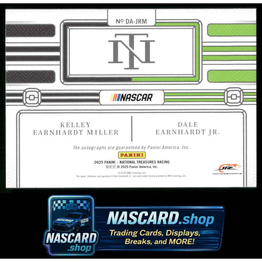 2025 National Treasures Kelley Earnhardt Miller Dale Earnhardt Dual Auto 03/10