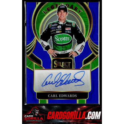 2026 Panini Select #LS-CES Carl Edwards Legendary Signatures Blue Prizms #/99