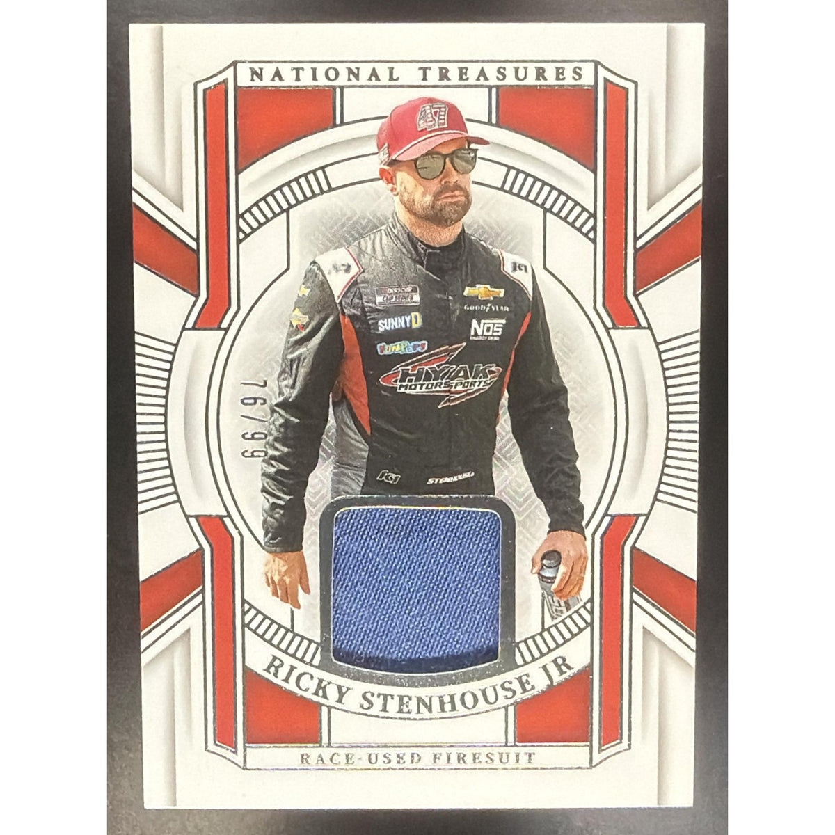 2025 Panini National Treasures Ricky Stenhouse Jr. #19 Race Used Firesuit /99