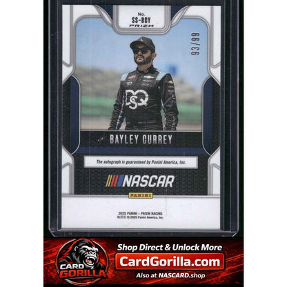 2025 Panini Prizm #SS-BCY Bayley Currey Sensational Signatures Red #/99