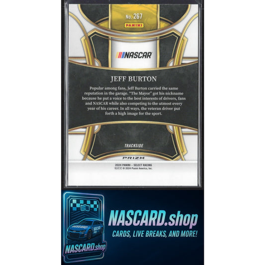 2024 Panini Select #267 Jeff Burton Zebra Prizms