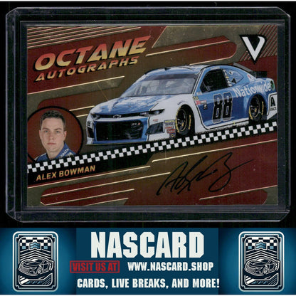 2018 Panini Victory Lane #OA-AB Alex Bowman Octane Autographs Gold #/99 - NASCARD.shop