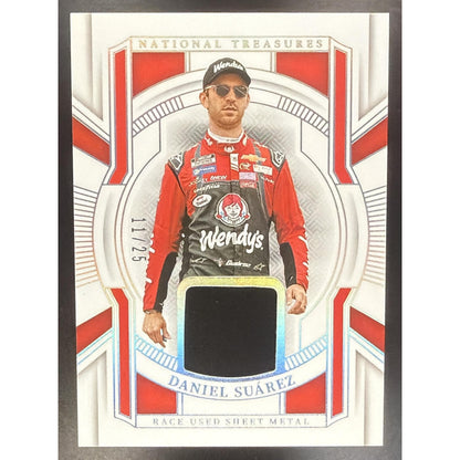 2025 Panini National Treasures Daniel Suarez #17 Race Used Sheet Metal 11/25