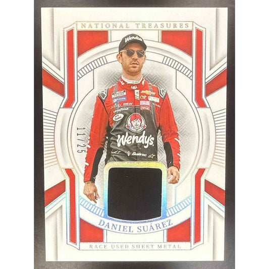 2025 Panini National Treasures Daniel Suarez #17 Race Used Sheet Metal 11/25