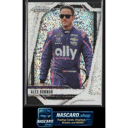 2025 Panini Prizm #22 Alex Bowman White Sparkle