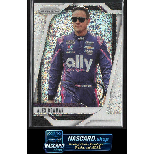2025 Panini Prizm #22 Alex Bowman White Sparkle