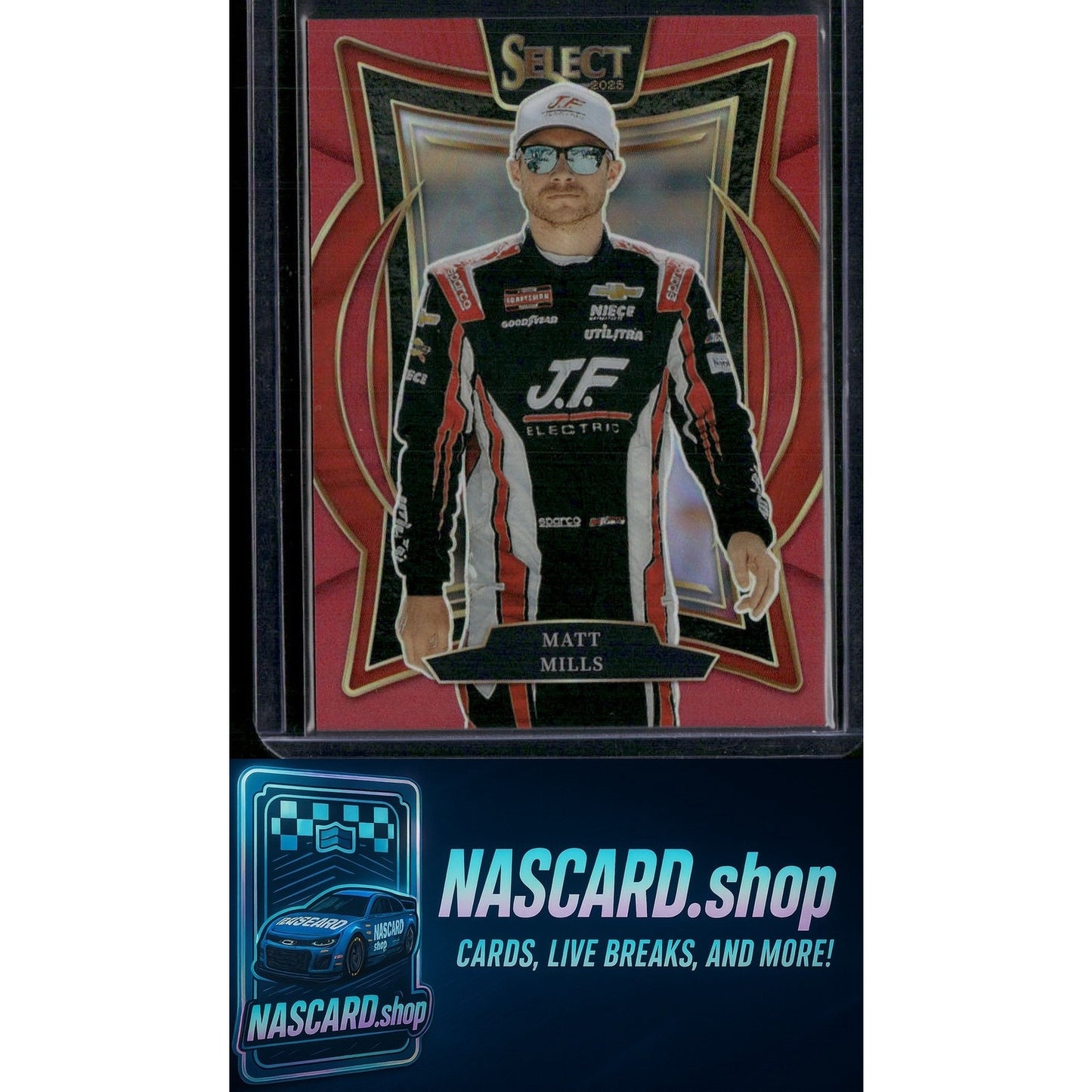 2025 Panini Select #8 Matt Mills Red Prizms #/125