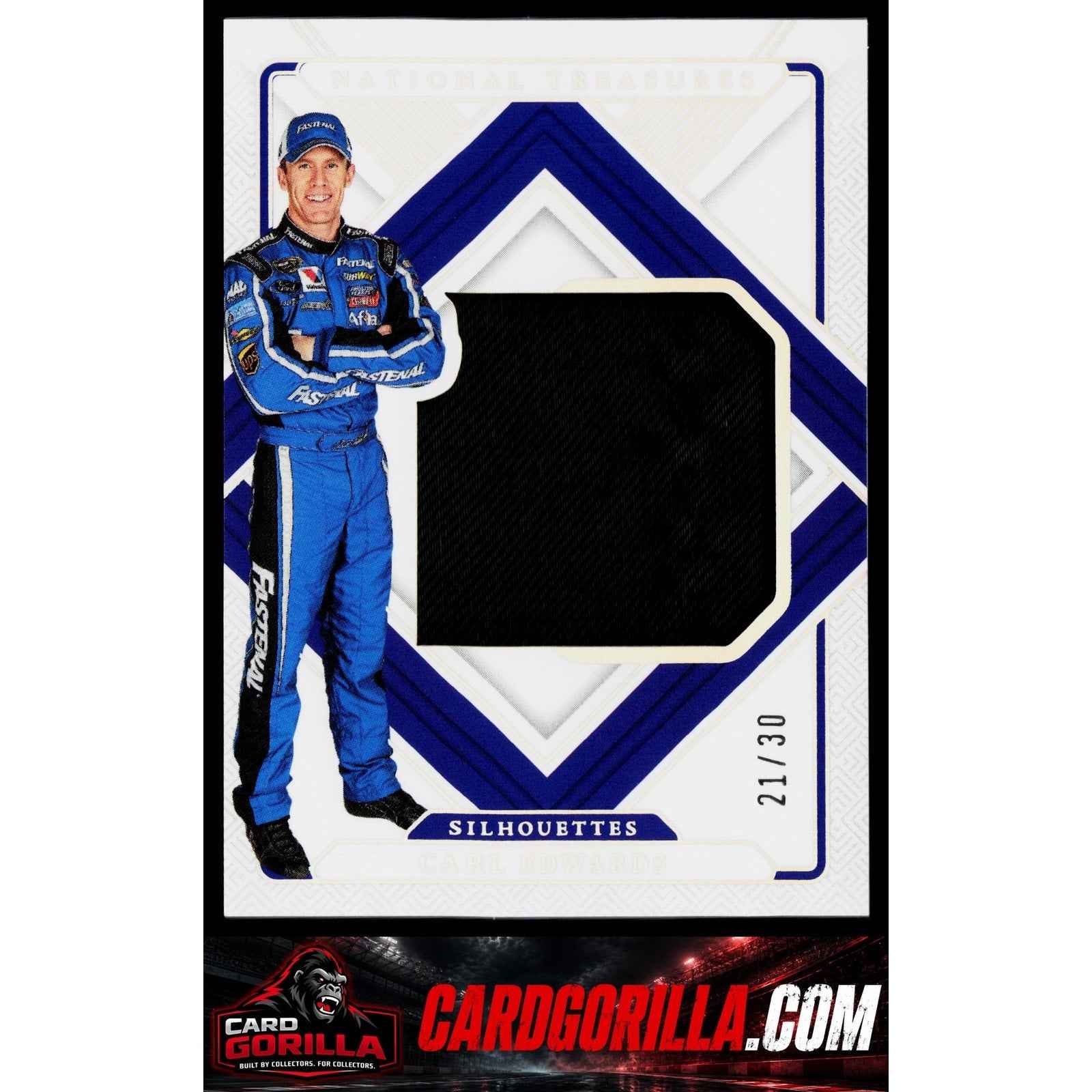 2025 Panini National Treasures Carl Edwards Silhouettes Holo Silver #/30