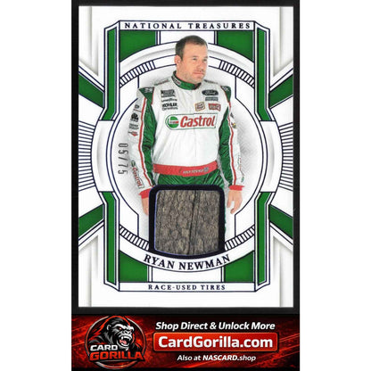 2025 Panini National Treasures #RUT-RNM Ryan Newman Race Used Tires Blue #/75