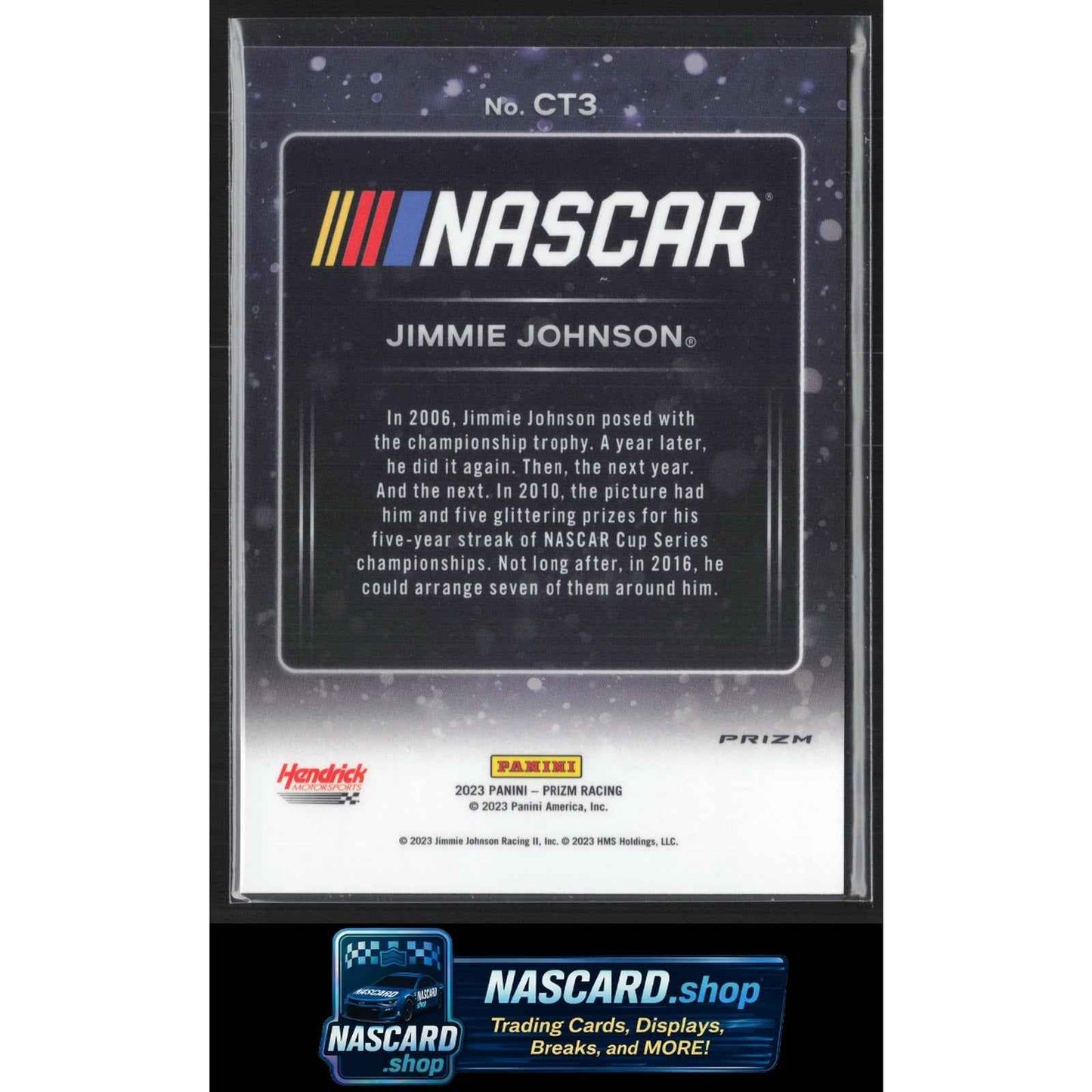 2023 Panini Prizm #CT3 Jimmie Johnson Championship Trophy