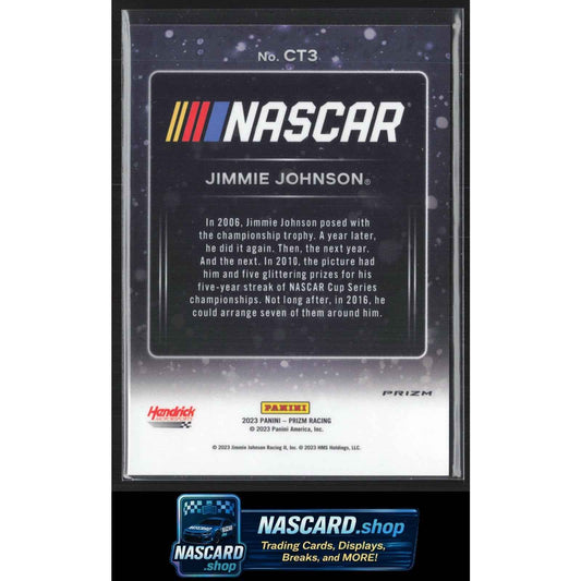 2023 Panini Prizm #CT3 Jimmie Johnson Championship Trophy
