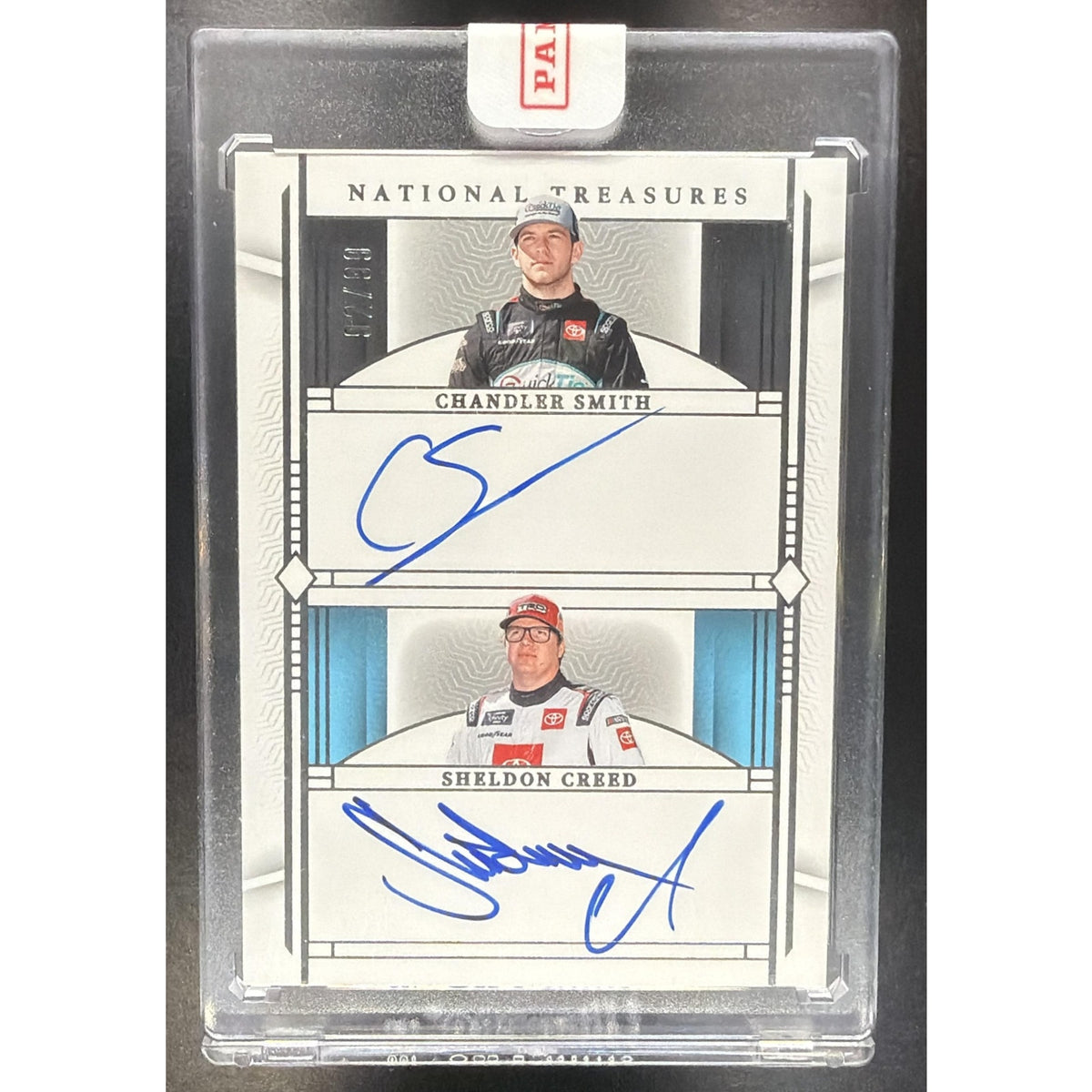 2024 Panini National Treasures Sheldon Creed Chandler Smith #20 Dual Auto 2/99