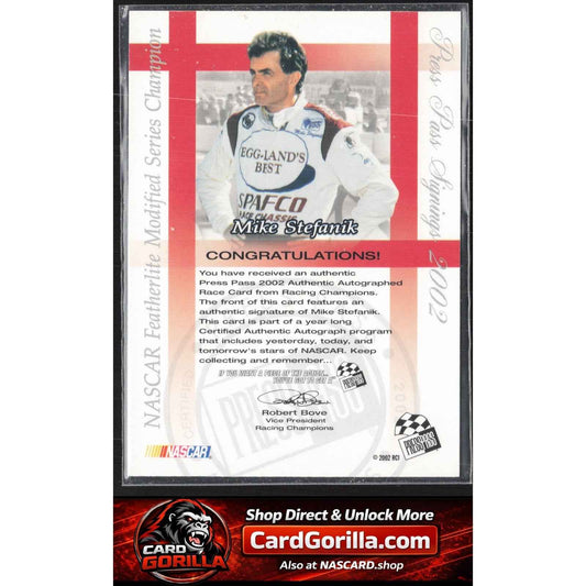 2002 Press Pass #NNO Mike Stefanik Signings