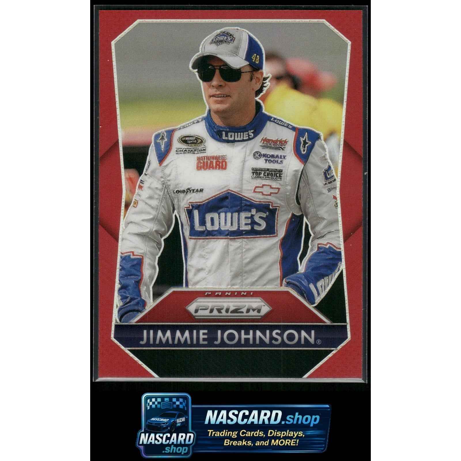 2025 Panini Prizm #164 Jimmie Johnson Red #/249