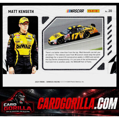 2024 Donruss #20 Matt Kenseth Production Line Red Xplosion #/99