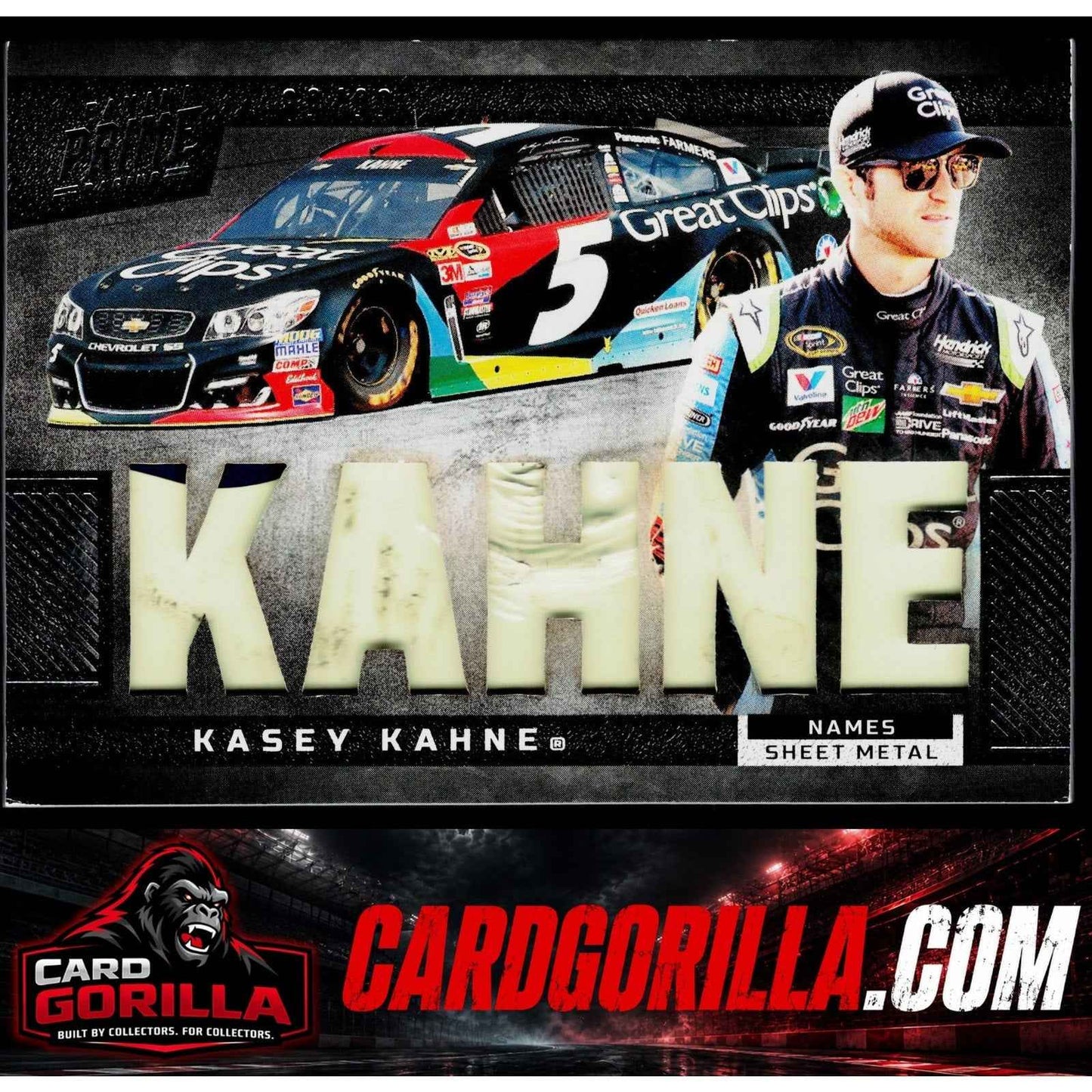 2023 Panini Prime #N-KKA Kasey Kahne Names Sheet Metal #/99