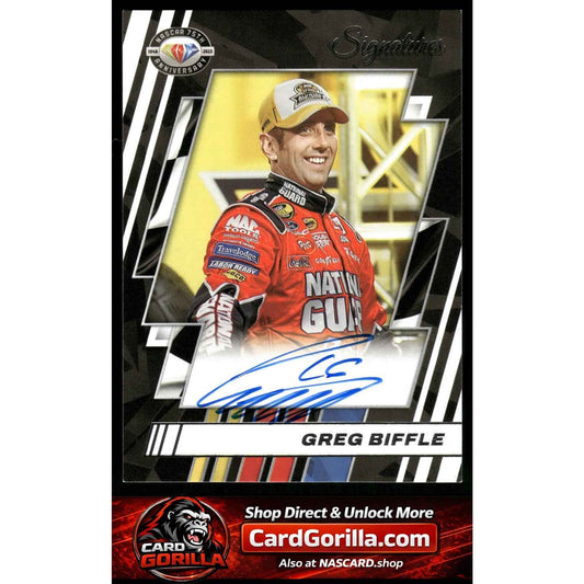 2023 Panini Prime #75-GB Greg Biffle NASCAR 75th Anniversary Signatures