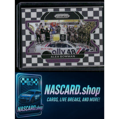 2022 Panini Prizm #98 Alex Bowman Checkered Flag Prizm #/50 - Card Gorilla