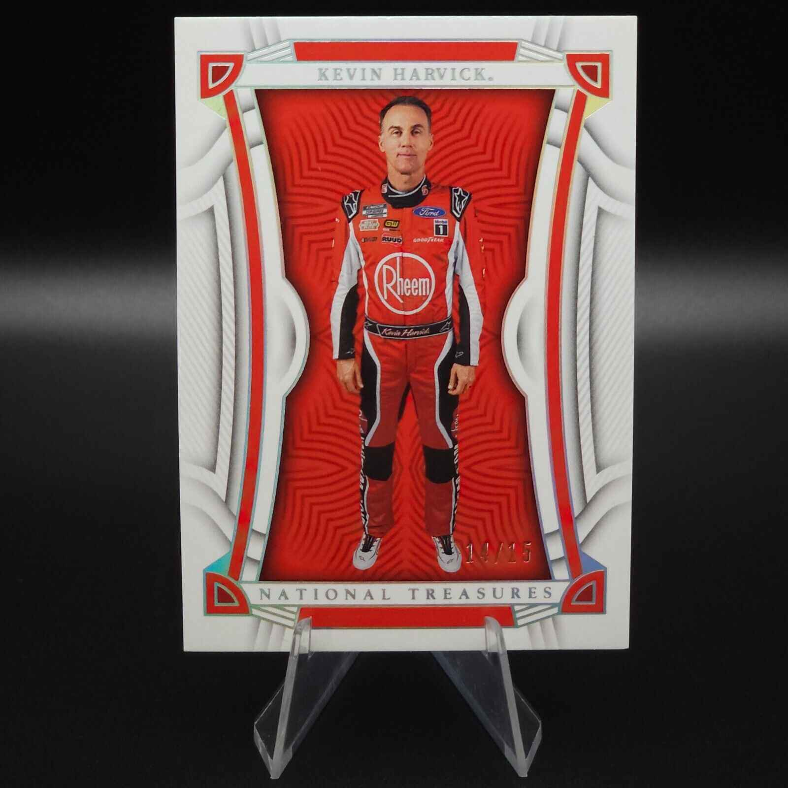 2023 Panini National Treasures Base Holo Silver #5 Kevin Harvick /15 - NASCARD.shop