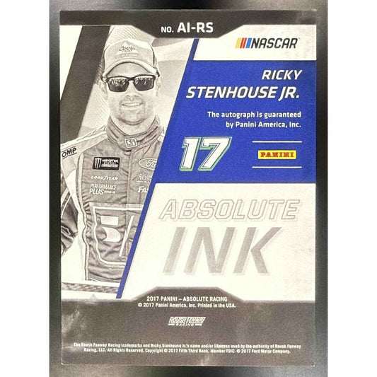 2017 Panini Absolute Ricky Stenhouse Jr. #AI-RS Ink Spectrum Red 16/25