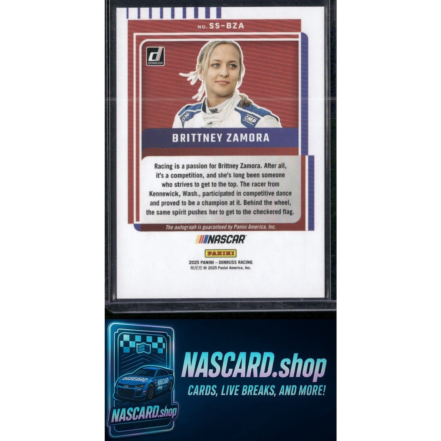 2025 Donruss #SS-BZA Brittney Zamora Signature Series