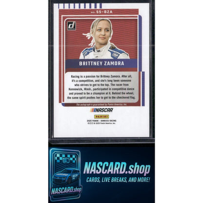2025 Donruss #SS-BZA Brittney Zamora Signature Series