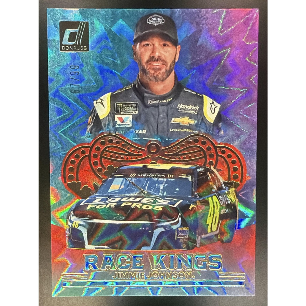 2026 Panini Donruss NASCAR Racing Jimmie Johnson #4 Race Kings Red Xplosion /99