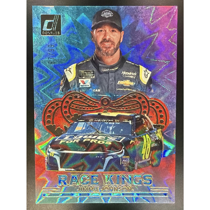 2026 Panini Donruss NASCAR Racing Jimmie Johnson #4 Race Kings Red Xplosion /99