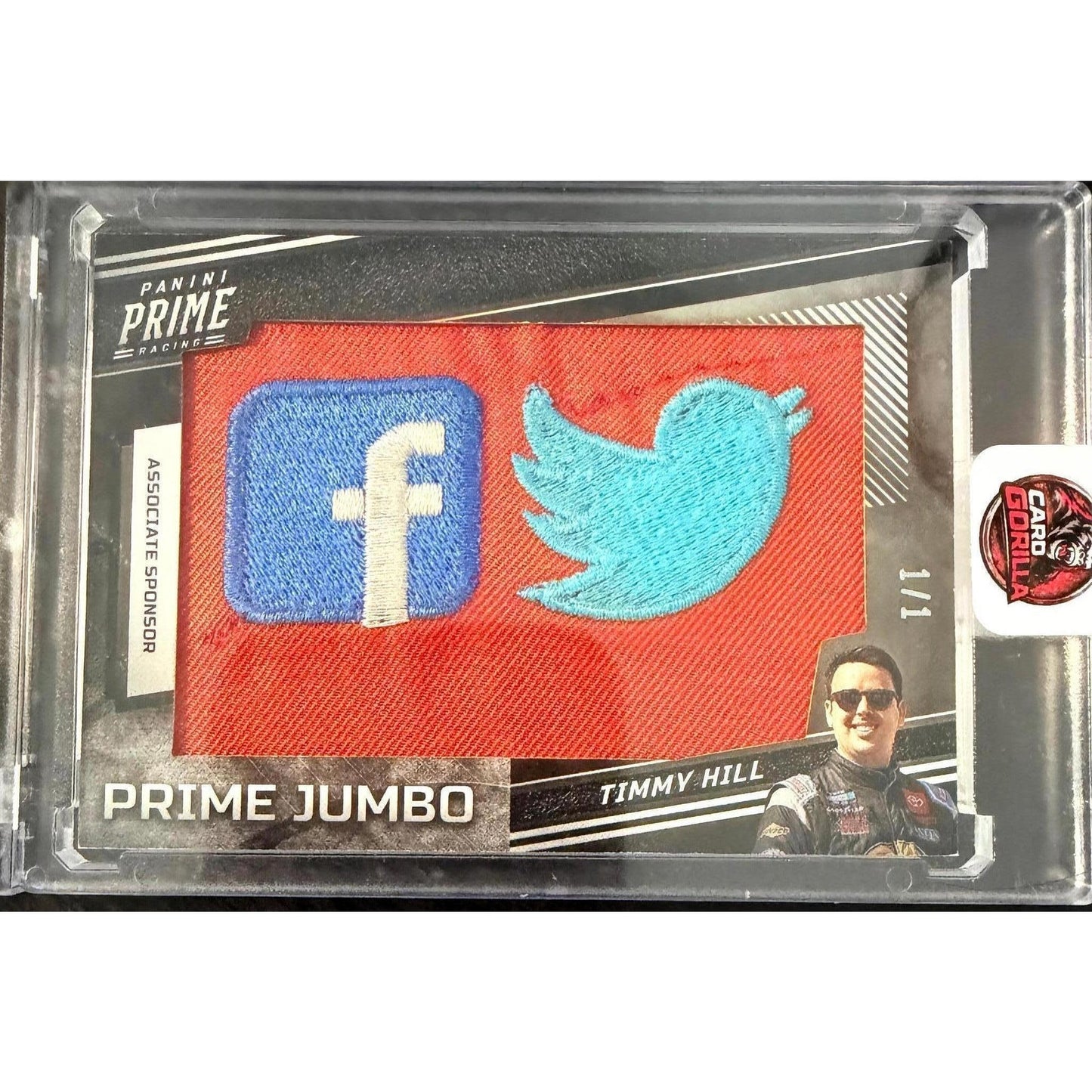2023 Panini Prime Timmy Hill Prime Jumbo Facebook Twitter #1/1