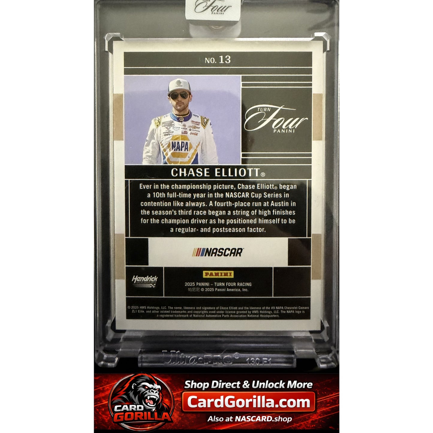 2025 Panini Turn Four #13 Chase Elliott Red #/25
