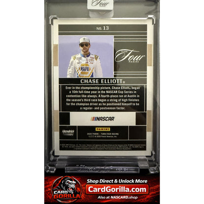 2025 Panini Turn Four #13 Chase Elliott Red #/25