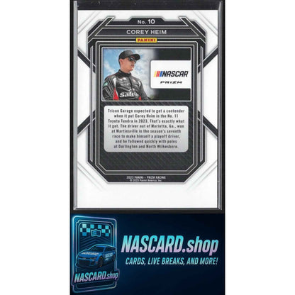 2023 Panini Prizm #10 Corey Heim Zebra